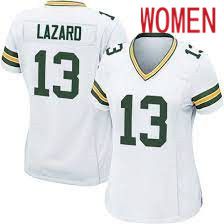 Women Green Bay Packers #13 Allen Lazard Nike White Game NFL Jersey->women nfl jersey->Women Jersey